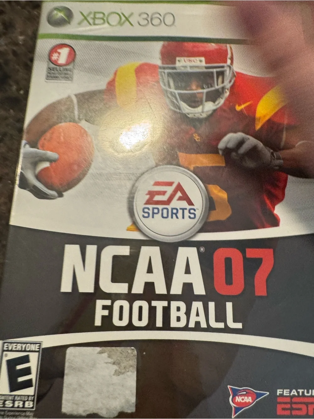 EA Sports NCAA 07 Football Xbox 360 - Red, Yellow
